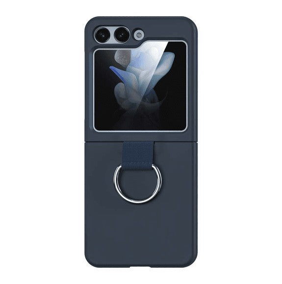 Coque de Protection avec Anneau Samsung Galaxy Z Flip 5 5G Bleu