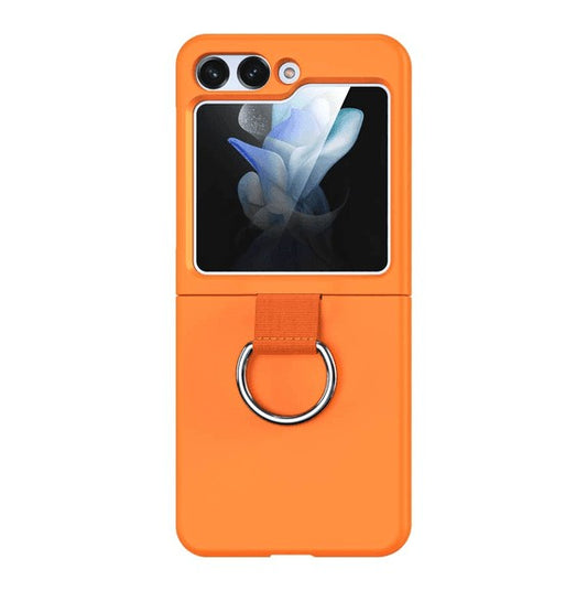 Coque de Protection avec Anneau Samsung Galaxy Z Flip 5 5G Orange